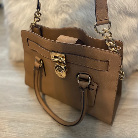 Michael Kors Hamilton East West Leather Satchel - Picture 5 of 8